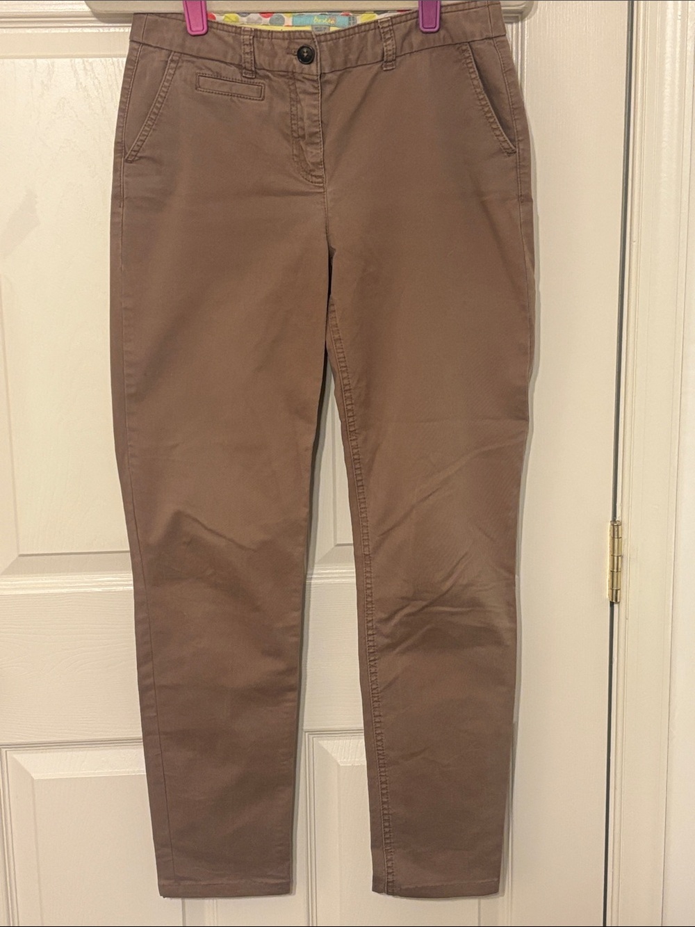 Boden Women’s Tan Cotton Stretch Chinos 4R
